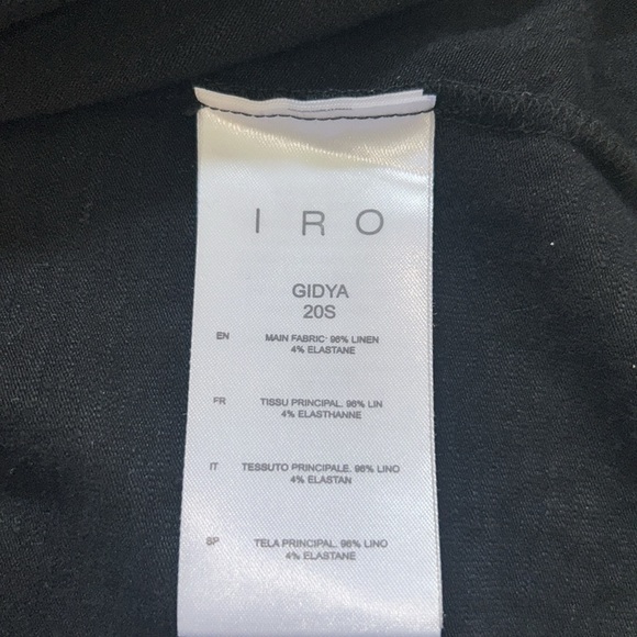 IRO Gidya Black Dress SZ Lg - Picture 3 of 4